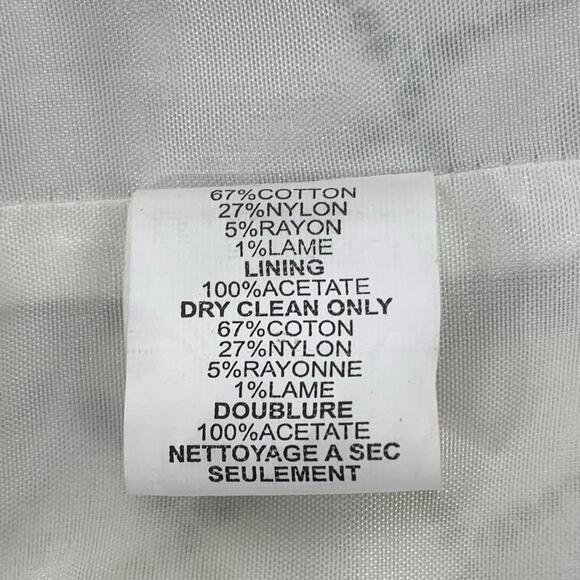 TRINA TURK Lace Dress Size 2 Ivory Mini 3/4 Sleeve Lined Square Neck Bride EUC - Picture 5 of 6